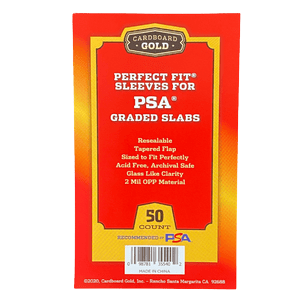 Cardboard Gold PSA Graded Slab Perfect Fit Sleeves (No Logo) 50ct