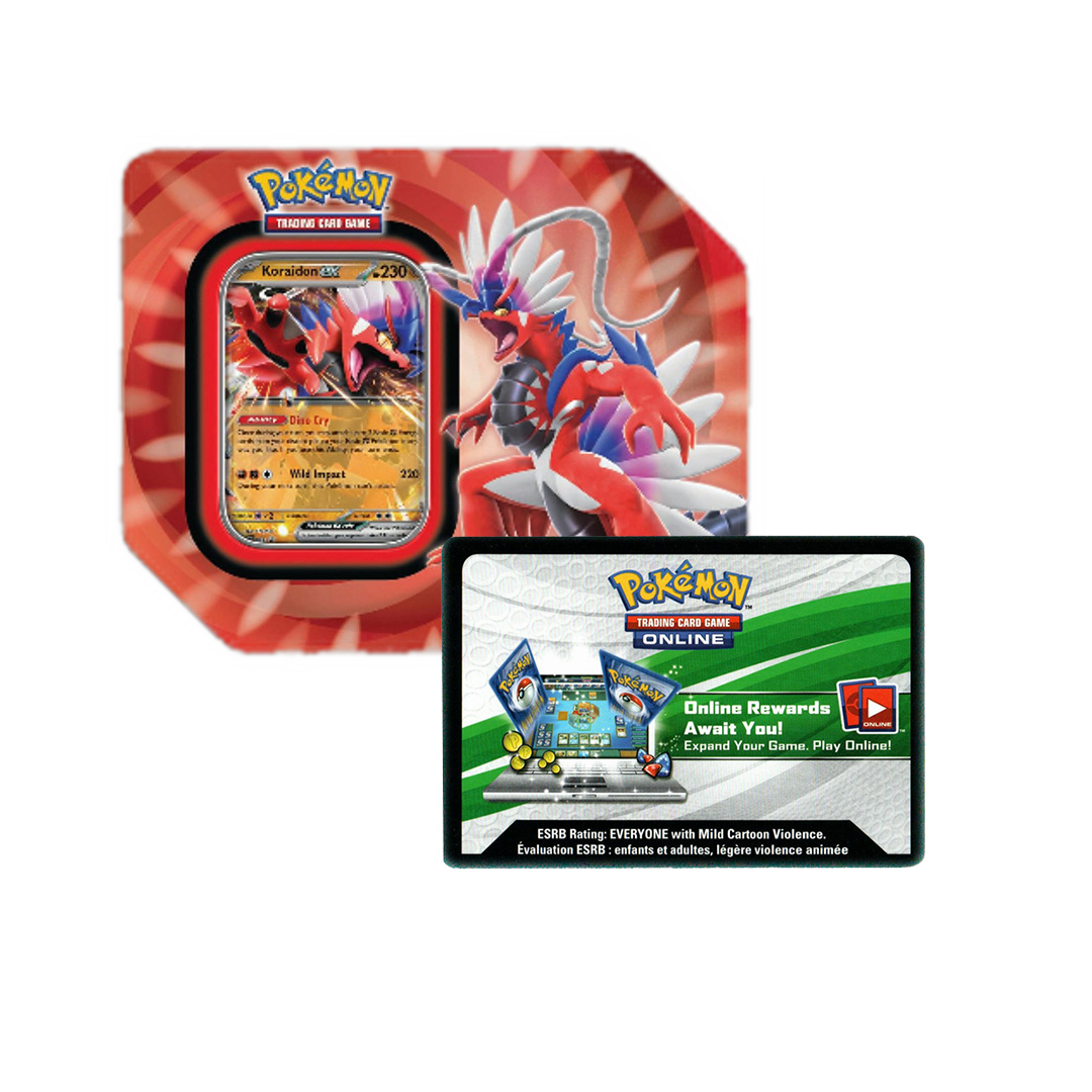 Pokémon: Koraidon ex Tin Code Card – Game Grunt LLC